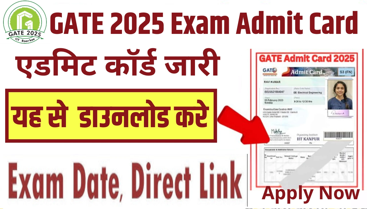 GATE 2025 Exam Admit Card